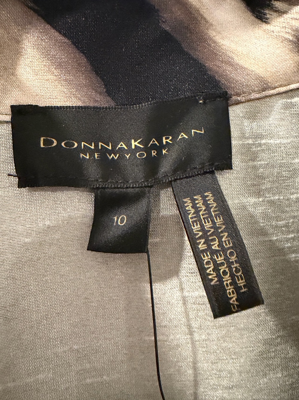 Donna Karan New York Olive Floral Belted Midi Shirt Dress NWT Size 10 - Picture 6 of 12